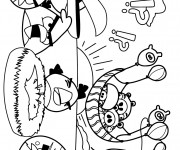 Coloriage Angry Birds humoristique