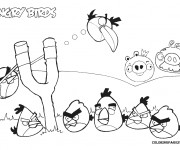 Coloriage et dessins gratuit Angry Birds Jeux à imprimer
