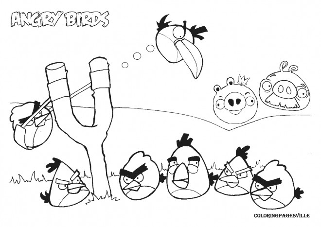 Coloriage et dessins gratuits Angry Birds Jeux à imprimer