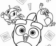 Coloriage Angry birds Kawaii