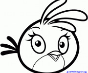 Coloriage et dessins gratuit Angry Birds pour enfant à imprimer