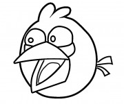 Coloriage Angry Birds Red