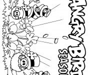 Coloriage Angry Birds Seasons