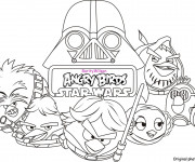 Coloriage Angry Birds Star Wars