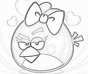 Coloriage Angry Birds Stella