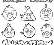 Coloriage Angry Birds Transformers