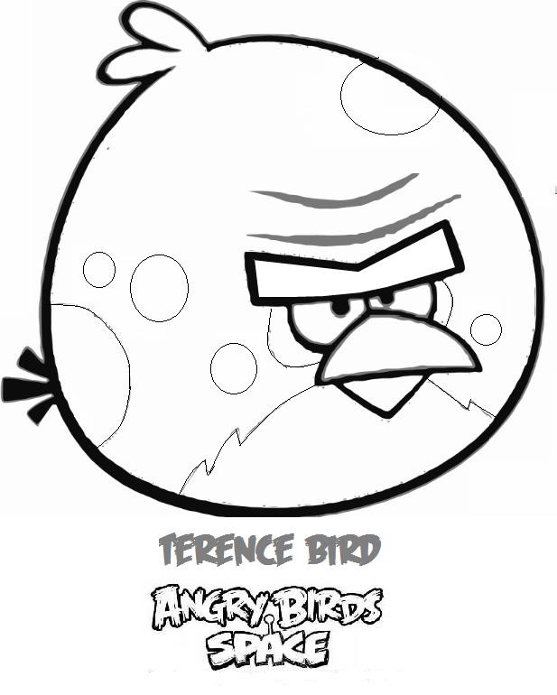 Coloriage et dessins gratuits Angry Terence  Birds à imprimer
