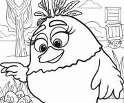 Coloriage Bleu olive Angry Birds