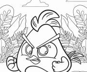 Coloriage Chuck l'Angry Birds chibi
