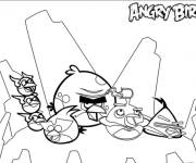 Coloriage L'attaque d'Angry Birds