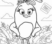Coloriage La belle Stella du film Angry Birds