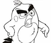Coloriage Red fach&eacute; Angry Birds reloaded