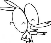 Coloriage Ariol rigolo