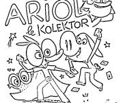 Coloriage Le kolektor Ariol