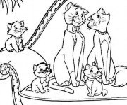 Coloriage et dessins gratuit Aristochats disney à imprimer