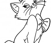 Coloriage et dessins gratuit Aristochats Marie Disney à imprimer