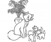 Coloriage et dessins gratuit Duchesse et ses petits à imprimer