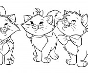 Coloriage Marie, Berlioz et Toulouse