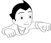 Coloriage Astro boy en exécution