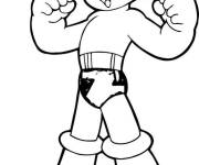 Coloriage Astro boy en toute puissance