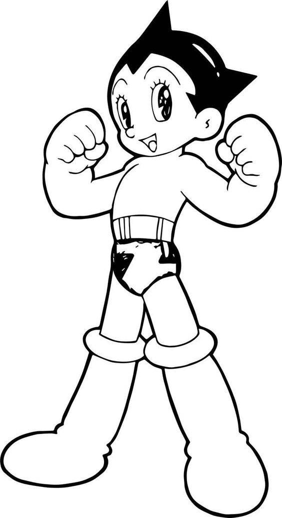 Coloriage et dessins gratuits Astro boy en toute puissance à imprimer
