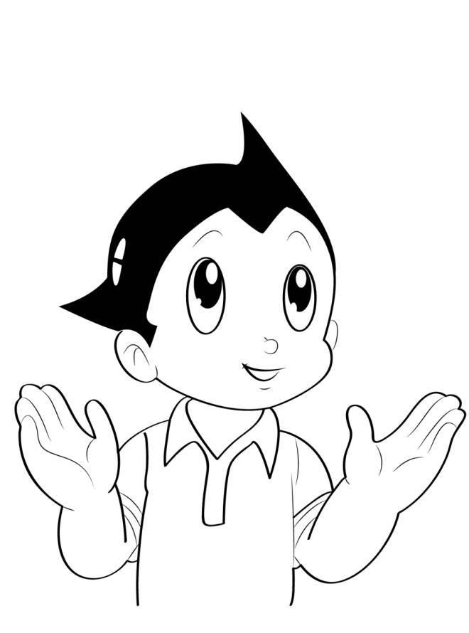 Coloriage et dessins gratuits Astro Boy facile à imprimer