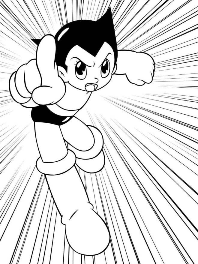 Coloriage et dessins gratuits Astro Boy pour enfants à imprimer