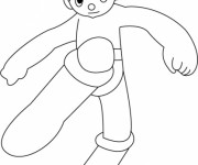 Coloriage Astroboy simple à colorier