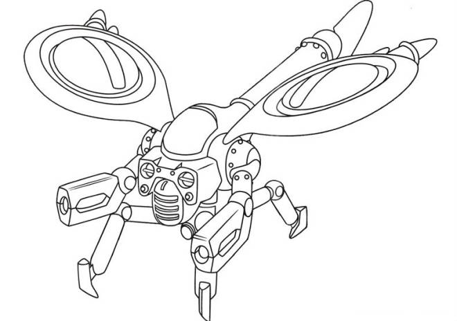 Coloriage et dessins gratuits L'ennemi d'Astro Boy à imprimer