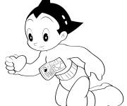 Coloriage Le cœur d'Astro Boy