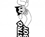 Coloriage et dessins gratuit Le courageux Astro Boy à imprimer