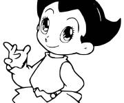 Coloriage Uran sœur d'Astro Boy