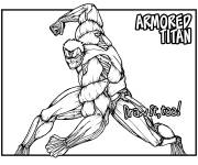 Coloriage Armored Titan Attaque des Titans