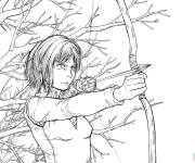 Coloriage Attaque des Titans Sasha