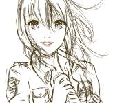 Coloriage Attaque des Titans Sasha au crayon