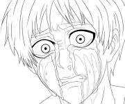 Coloriage L'attaque des Titans Manga