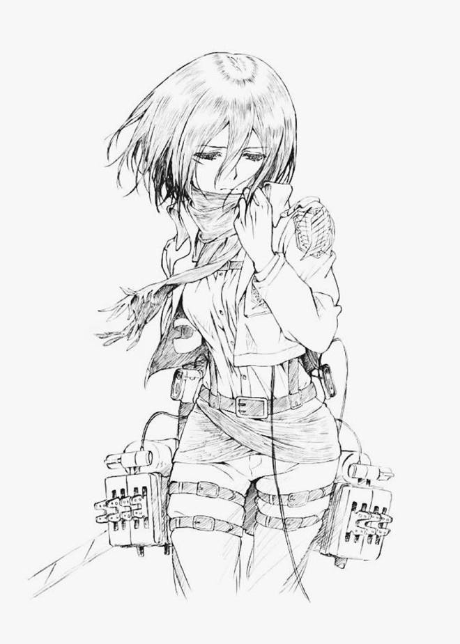 Coloriage et dessins gratuits Mikasa à imprimer