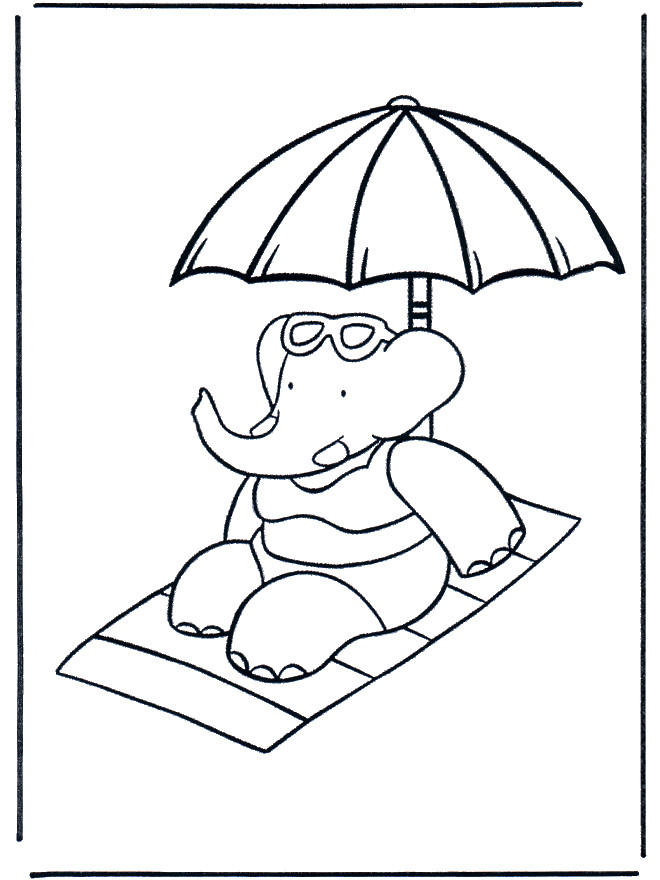 Babar Coloriage A Imprimer