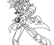 Coloriage Alice de Bakugan au bataille