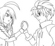 Coloriage Bakugan personnages