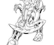 Coloriage Bakugan Tigrera tigre blanc
