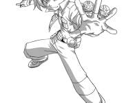 Coloriage Dan le chef de l&rsquo;&eacute;quipe Desperate Fighters