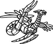 Coloriage Le cyber Bakugan Altair
