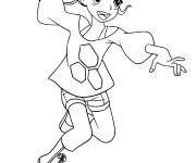 Coloriage Lia Venegas Bakugan Battle Planet