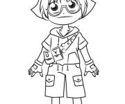 Coloriage Marucho Marukura et Bakugan Aquos