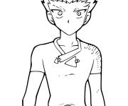 Coloriage Takashi Bakugan facile