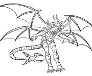 Coloriage et dessins gratuit Turbine Dragonoid Bakugan à imprimer