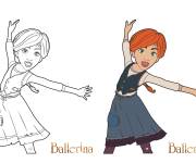 Coloriage et dessins gratuit Félicie Le Bras du film Ballerina à imprimer