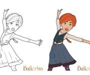 Coloriage F&eacute;licie Le Bras du film Ballerina