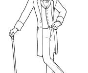 Coloriage Louis merante du film Ballerina